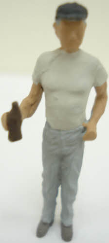 Arttista 1168 O Standing Man With Bottle Pewter Figure Hand Painted