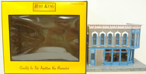 MTH 30-90104 Christmas Store Corner Bldng. w/Blinking Window Sign