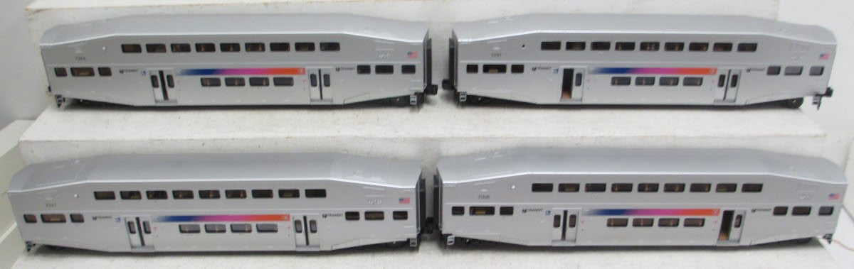 MTH 20-65140 O NJ Transit Bombardier Passenger Car Set (Set of 4)