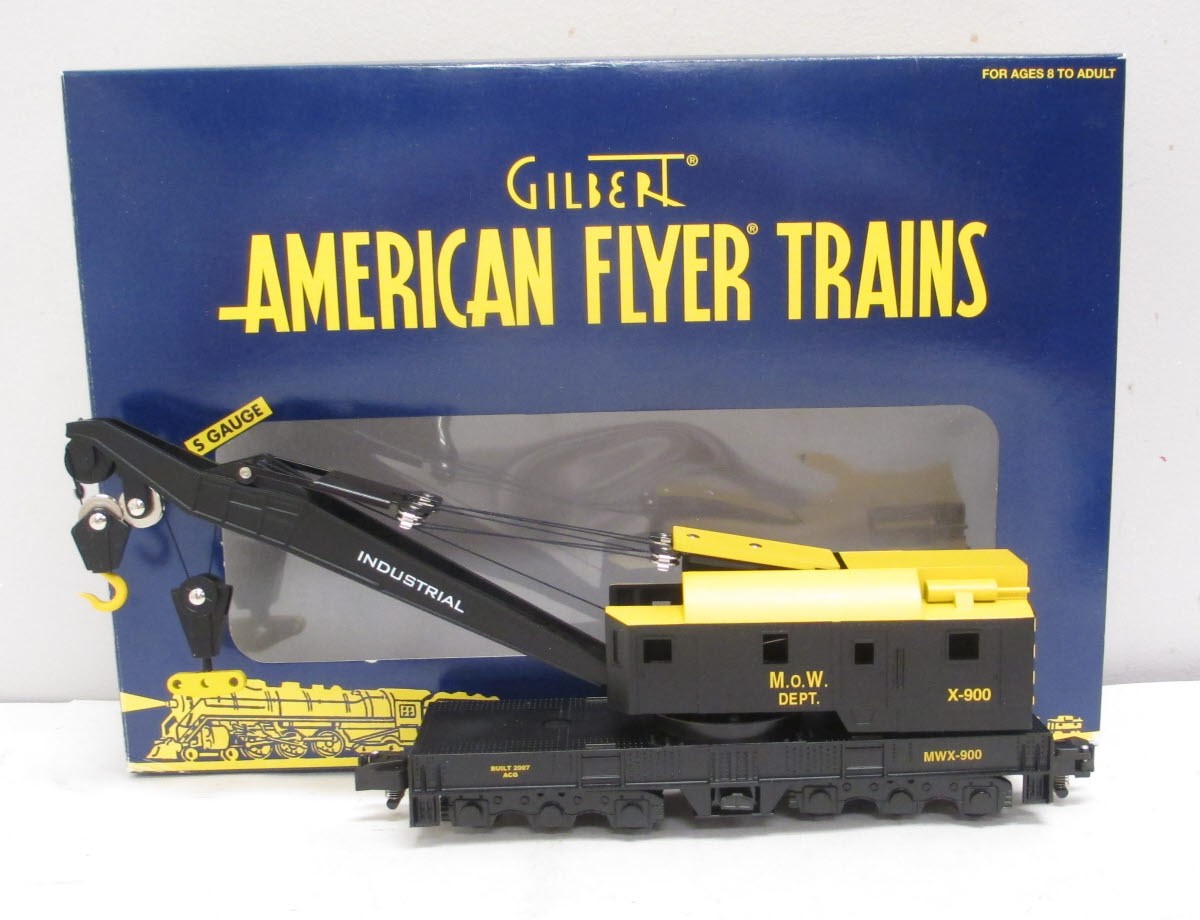 American Flyer 6-49037 S Gauge Maintenance of Way Crane Car