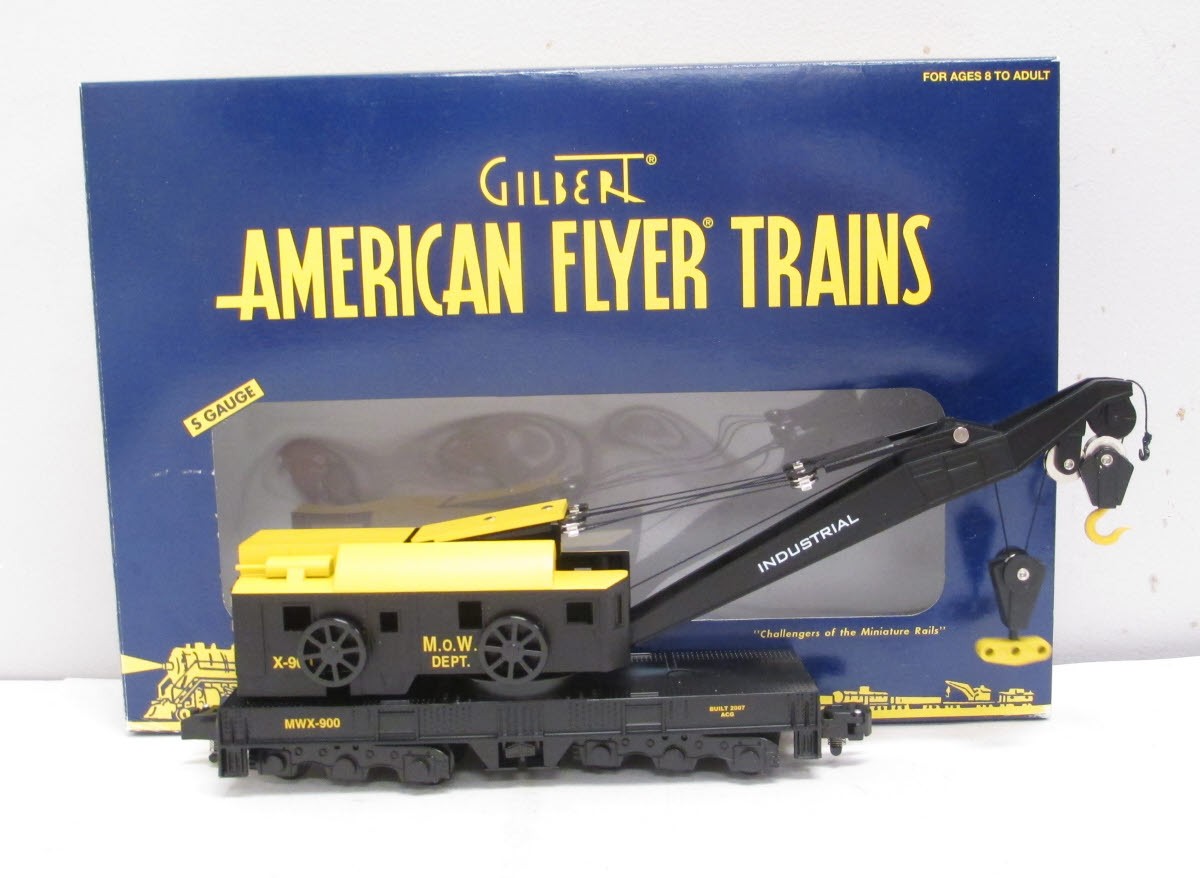 American Flyer 6-49037 S Gauge Maintenance of Way Crane Car