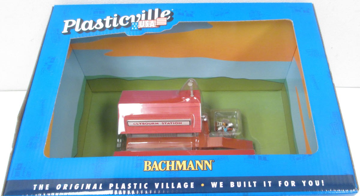 Bachmann 45006 HO Plasticville Platform Station & Freight Built-Up Building