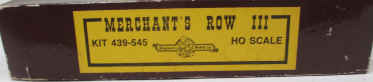 Magnuson Models 439-545 HO Scale Merchant''s Row III 9" X 5" Building Kit