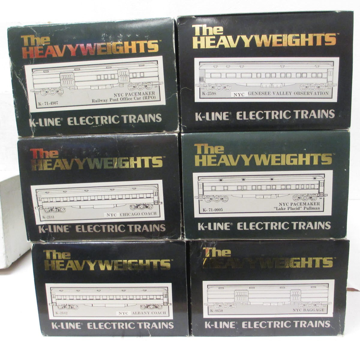 K-Line K44711 O New York Central 18" Heavyweight Passenger Cars (Set of 6)