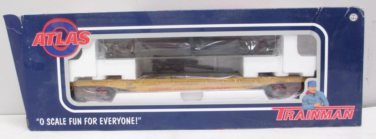 Atlas 934-1 3 Rail Union Pacific 52'6" Flatcar #53789