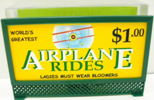 T&C Airplane Rides Lighted Blinking Billboard