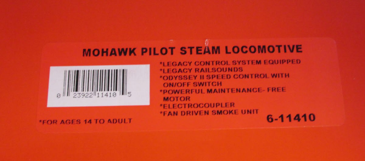 Lionel 6-11410 Pilot (Undecorated) 4-8-2 Mohawk Steam Locomotive