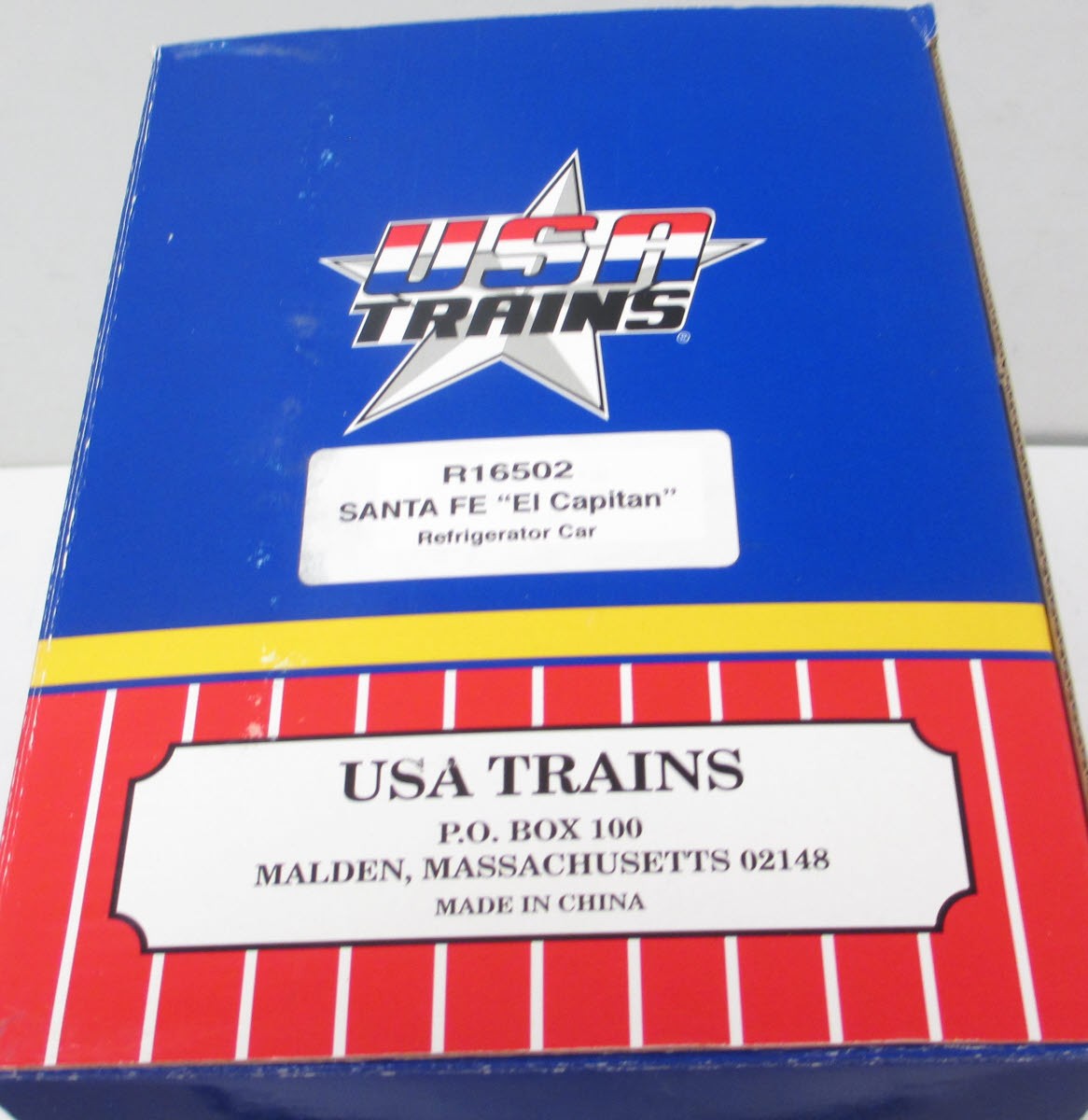 USA Trains R16502 G Gauge Santa Fe "El Capitan" 40' Refrigerator Car #35213
