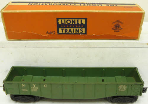 Lionel 6462-25 Vintage O NYC Long Green Gondola
