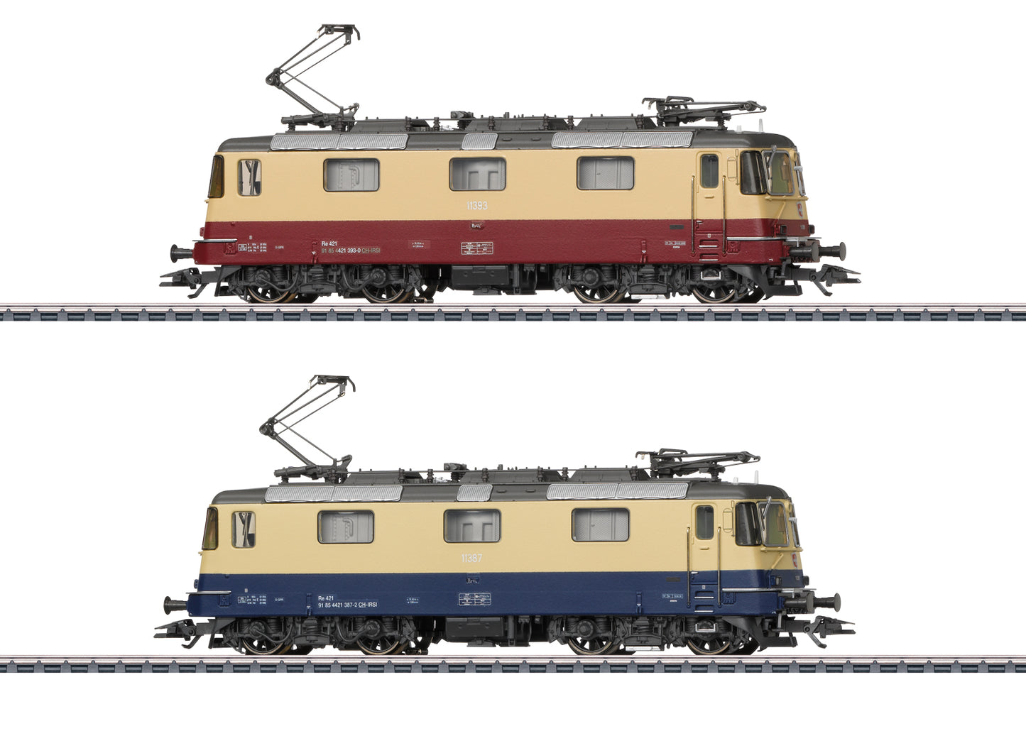 Marklin 37300 HO IRSI Re 421 Electric Locomotive with DCC & Sound (Set of 2)