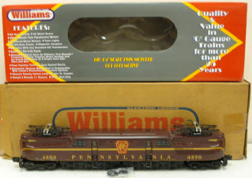 Williams 74405 O PRR Tuscan Single Stripe GG-1 Electric Locomotive #4890