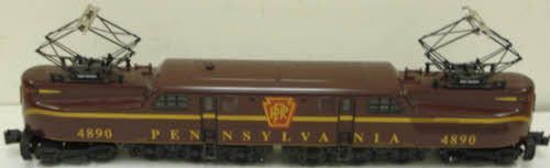 Williams 74405 O PRR Tuscan Single Stripe GG-1 Electric Locomotive #4890
