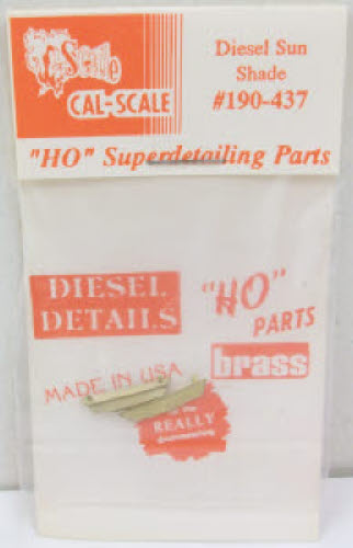 Cal Scale 190-437 HO Sunshade w/Mounting Lugs For Diesel Locomotives