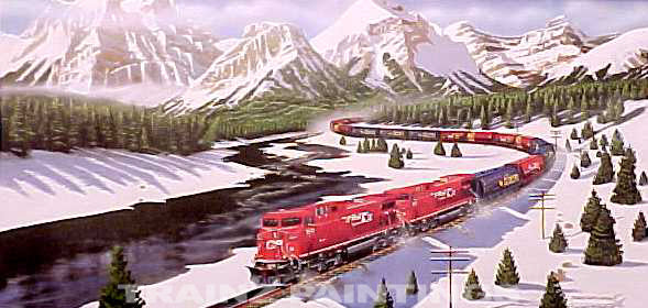 Robert West 135 CP 'Canadian Mist' Railroad Art Print - Signed