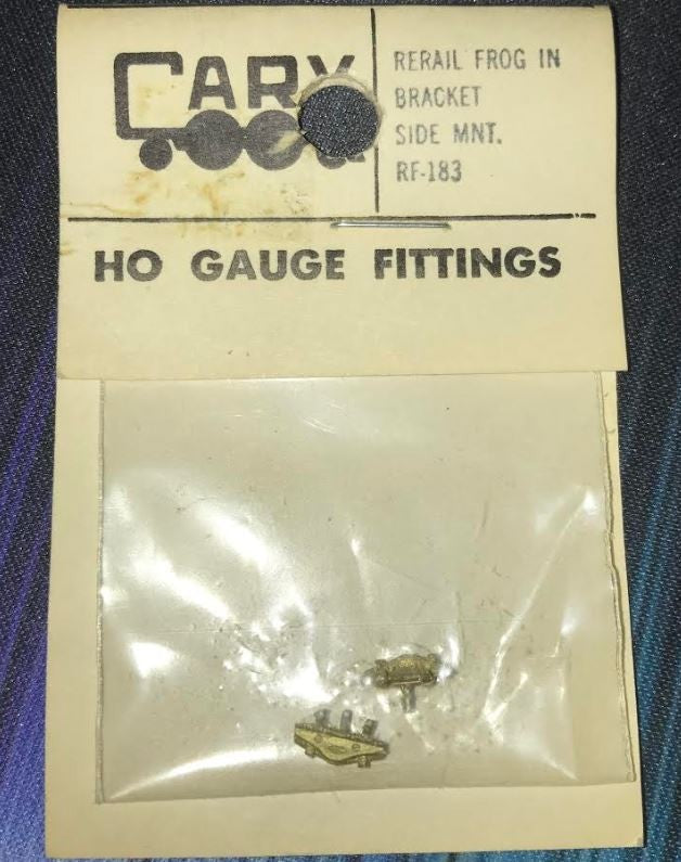 Cary Loco Works 183 HO Rerail Frog in Bracket Side