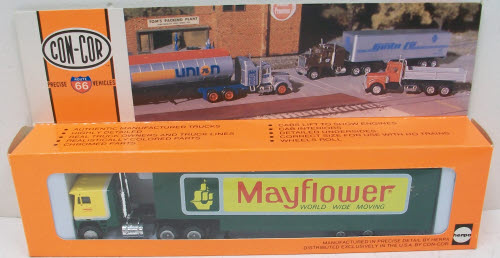 Con-Cor 0004-001007 HO Herpa Mayflower Tractor & Moving Van Trailer