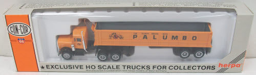 Con-Cor 0004-001010 HO Scale Palumbo Tractor with Long Dump Trailer