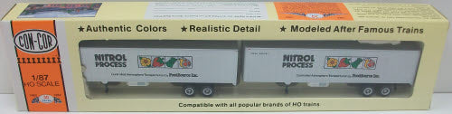 Con-Cor 8201 HO 45' River Side Dry Van Nitrol Tractor with 2 Trailers (Set of 2)