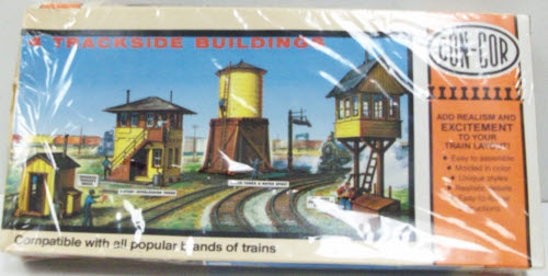 Con-Cor 9002 HO Scale 4 Trackside Buildings Kit