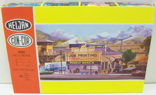 Con-Cor 9038 HO The Weekly Herald Printing Building Kit