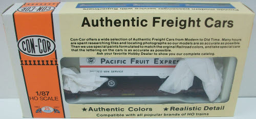 Con-Cor 0001-009154 HO Pacific Fruit Express 54' Flatcar W/Trailer Kit