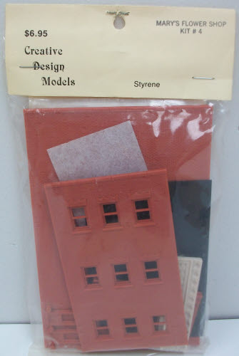 Creative Design Models 4 HO Mary's Flower Shop Building Kit