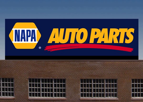Micro Structures 88-4001 HO/O Napa Auto Parts Large Animated Billboard