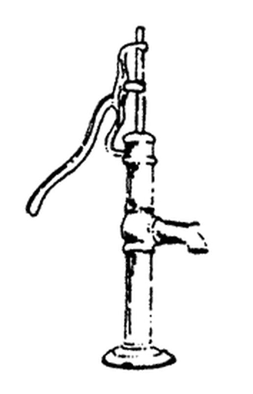 Scale Structures 2120 HO Scale White Metal Hand Water Pump One Piece