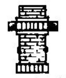 Alexander Scale 2701 HO Fancy Chimney (Pack of 2)