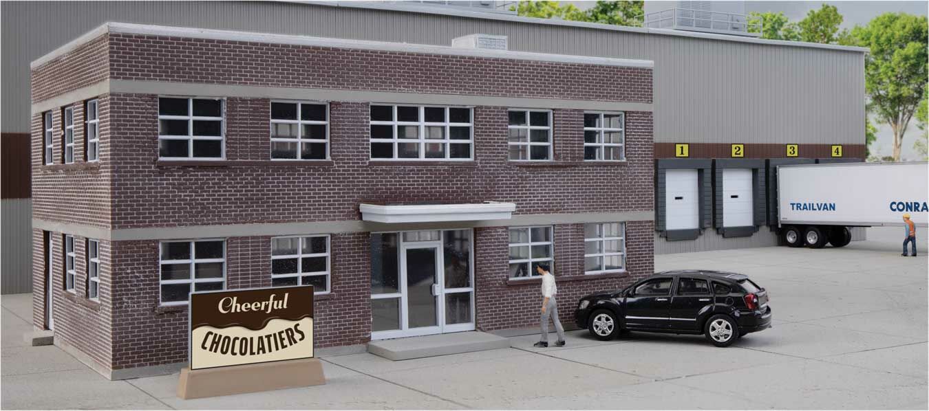 Walthers 933-4166 HO Chocolate Factory Building Kit