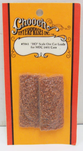Chooch Enterprises 7061 HO Brown Ore Car Loads for #1401 Model Die Casting Cars