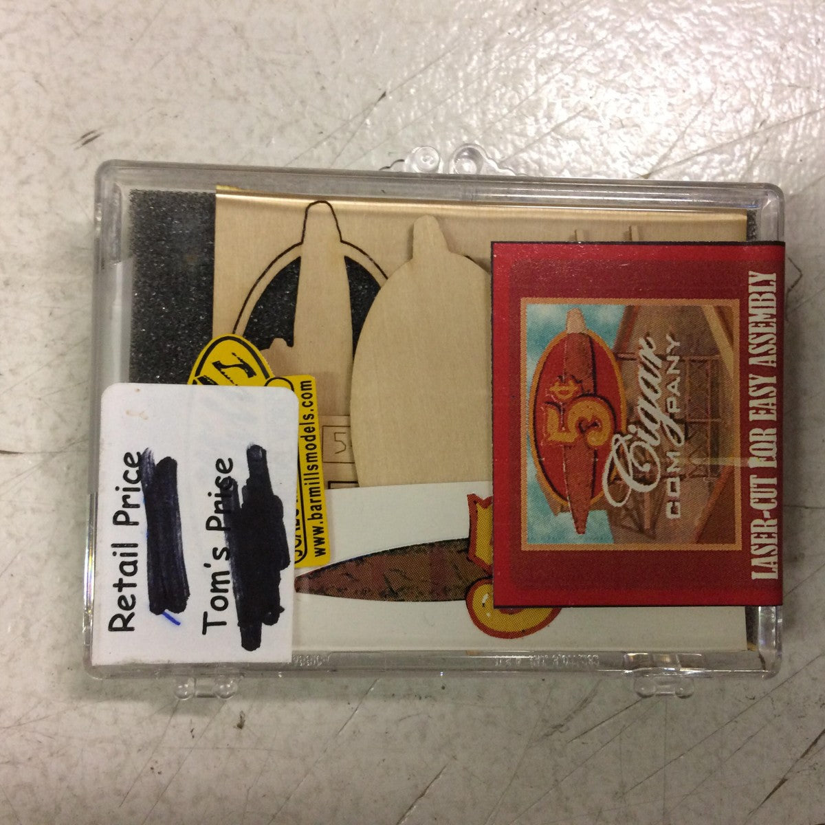 Bar Mills 92301 HO 5 Cent Cigar Co Laser Cut Billboard Kit
