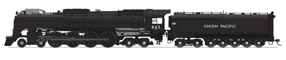 Broadway Limited 6641 HO UP 4-8-4 Class FEF-3 Steam Loco w/ Paragon4 #843