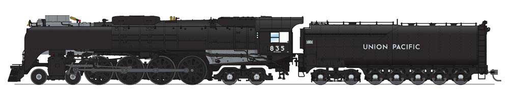 Broadway Limited 6642 HO UP 4-8-4 Class FEF-3 Steam Loco w/ Paragon4 #835