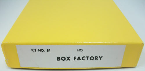 California Model Co 81 HO Scale Box Factory Kit