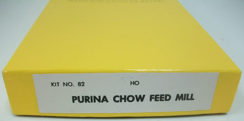 California Model Co 82 HO Scale Purina Chow Feed Mill Building Kit