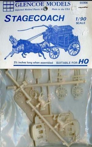 Glencoe 01006 HO Stagecoach Plastic Kit