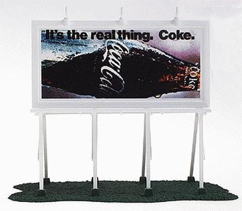 Athearn 8256 HO "It's the Real Thing" Coca Cola Billboard