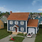 Walthers 933-4153 HO 6-3/4 x 5 x 4-3/4" Colonial House Kit