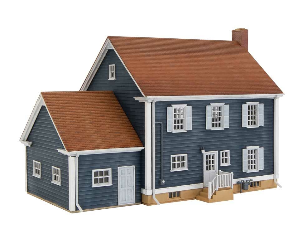 Walthers 933-4153 HO 6-3/4 x 5 x 4-3/4" Colonial House Kit
