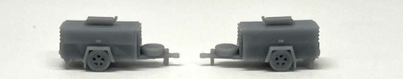 Phoenix Precision Models 30025 N Compressor Trailer 3D Printed Kit (Pack of 2)