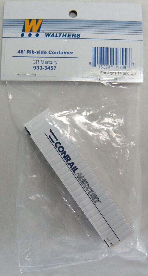 Walthers 933-3457 N Scale Conrail Mercury 48' Rib-Side Container