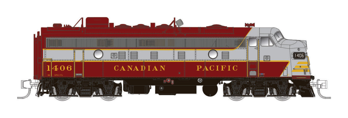 Rapido Trains 530023 N CP Block CP FP9A Diesel Locomotive #1414