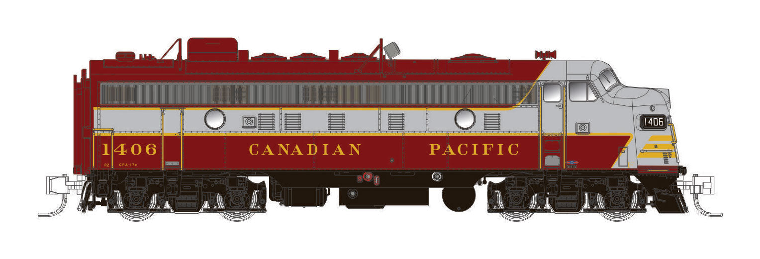 Rapido Trains 530023 N CP Block CP FP9A Diesel Locomotive #1414