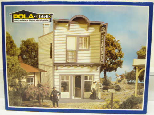 Pola 1804 G Scale First National Bank Western Building Kit