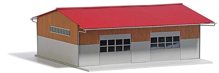 Busch 1901 HO Crop and Machinery Storage Shed Kit