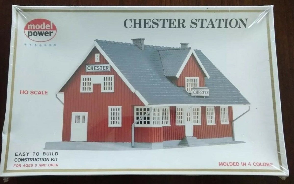 Model Power 454 HO Scale Chester Station Building Kit