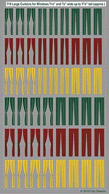 City Classics 719 HO Large Dark Colored Curtains