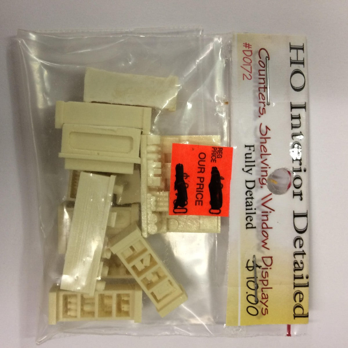 Model Tech Studios D0172 HO Counters, Shelving, Window Displays