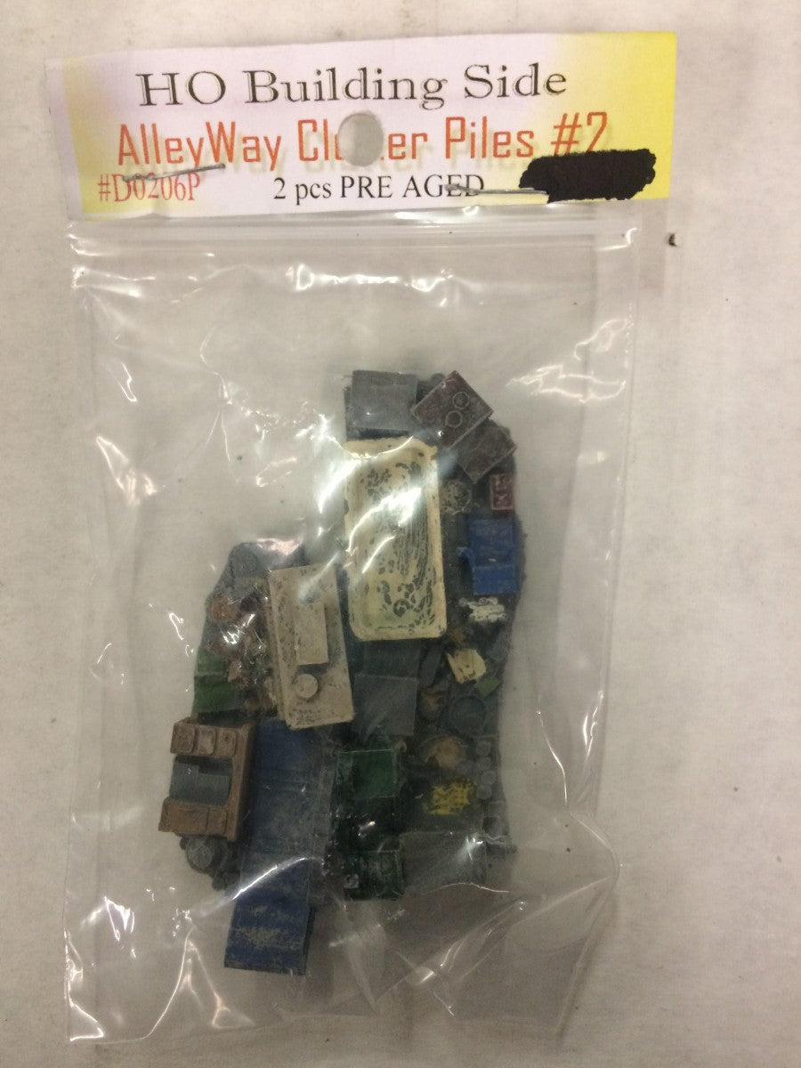 Model Tech Studios D0206P HO AlleyWay Clutter Piles #2 (2 Pcs Pre Aged)